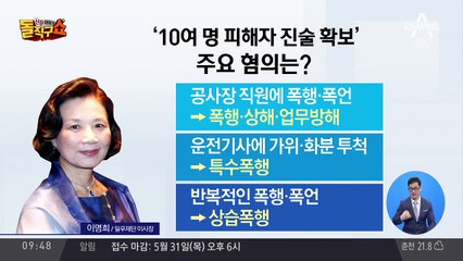 ‘폭언·폭행’ 이명희 15시간 경찰 조사…“죄송”