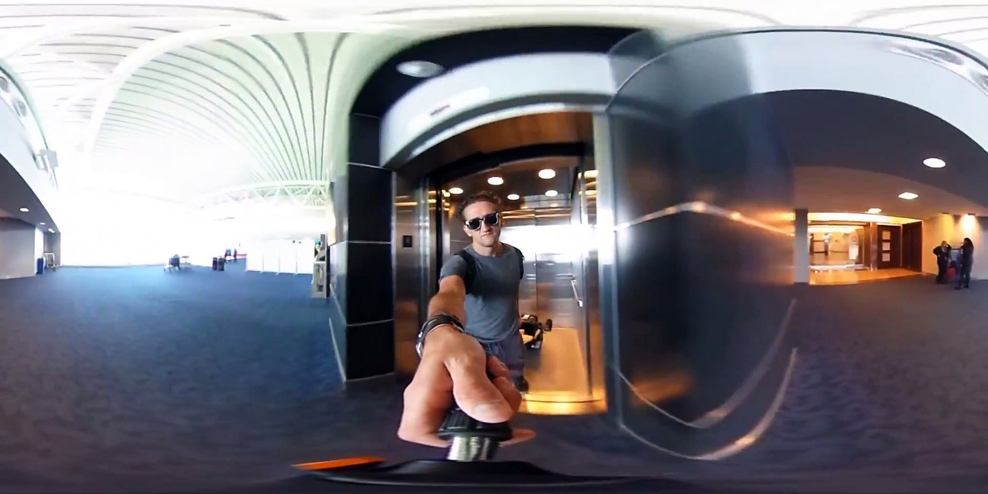360 Camera in an AIRPLANE BATHROOM
