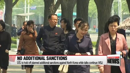 U.S. to hold off planned additional sanctions against North Korea while talks continue: WSJ