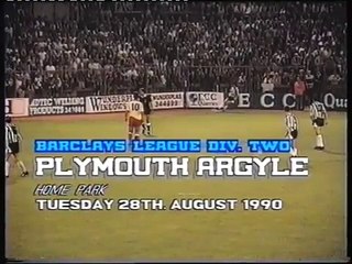 Plymouth Argyle - Watford 28-08-1990 Division Two