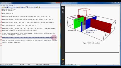 Simple air flow analysis using FDS software