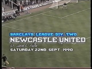 Newcastle United - West Ham United 22-09-1990 Division Two