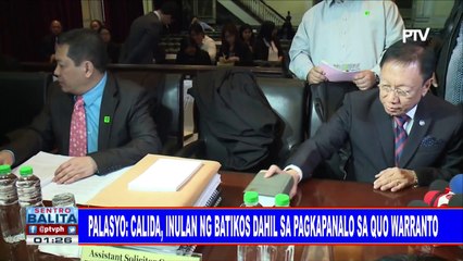 Palasyo: Calida, inulan ng batikos dahil sa pagkapanalo sa quo warranto