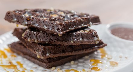 طريقة عمل وافل براونيز بالفيديو