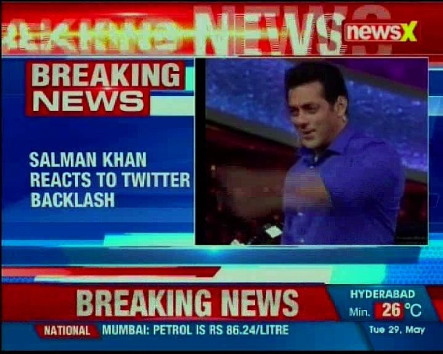Superstar Salman Khan, reacts to heavy Twitter backlash against the trailer of 'Race 3'