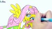 My little pony coloring book MLP EG coloring pages for kids Equestria girls Fluttershy