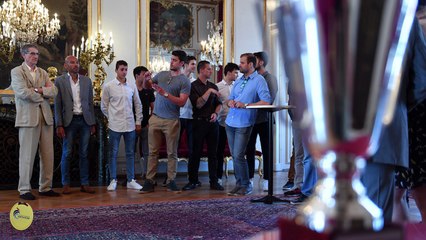 Water-polo : Roland Ries reçoit les champions strasbourgeois