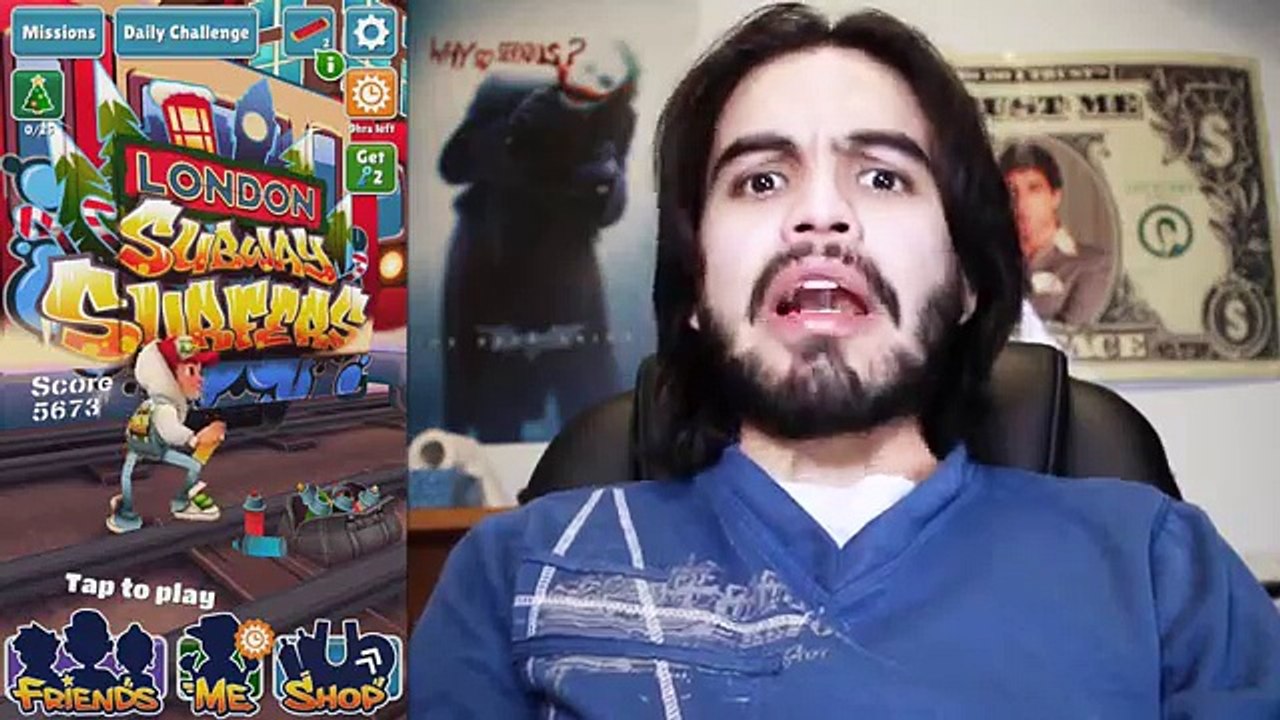 SANTA ME ODIA!!! Subway Surfers en London (GRITOS)
