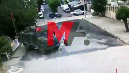 Askeri aracın 85 yaşındaki kadını nasıl ezdiğinin görüntüleri ortaya çıktı