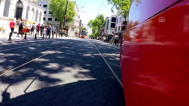Abdülhamid'e saygı için tramvay hattının rayları yenilendi - İSTANBUL