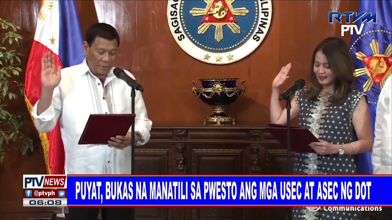 #PTVNEWS: Puyat, bukas na manatili sa pwesto ang mga USec at ASec ng DOT