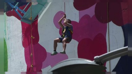 Mexique : l'échafaudage de peintres muralistes se décroche