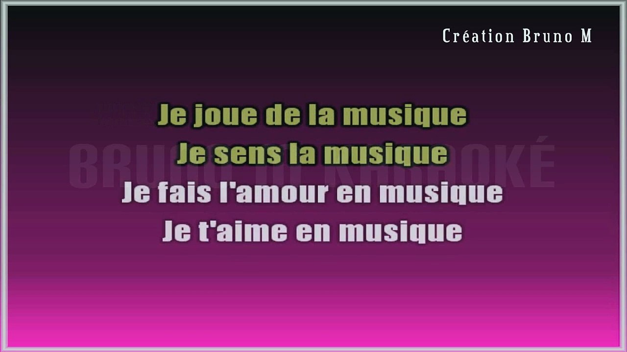 Calogero - Je joue de la musique KARAOKE / INSTRUMENTAL