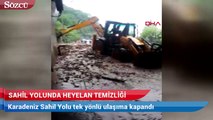 Karadeniz Sahil Yolu tek yönlü ulaşıma kapandı