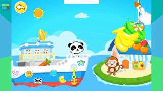Brave baby Panda helps friends: Sea adventures. Game app for kids