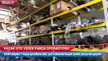 Kaçak oto yedek parça operasyonu