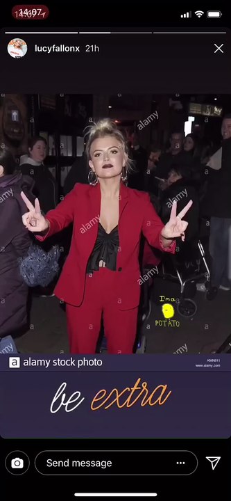 coronation street star Lucy fallon on her instagram 2018