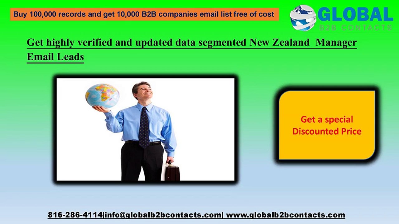 Get highly verified and updated data segmented New Zealand  Manager Email Leads