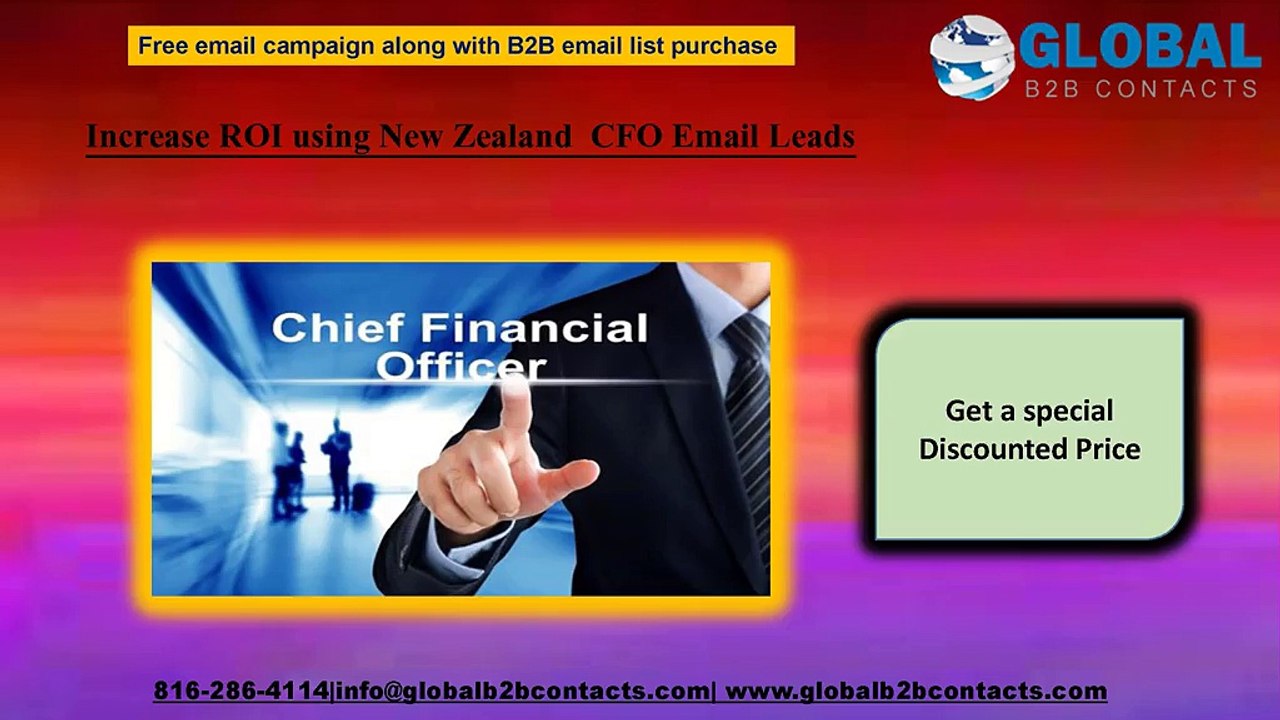 Increase ROI using New Zealand  CFO Email Leads