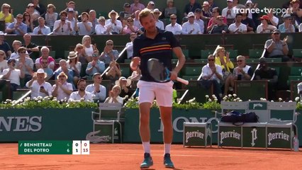 Roland-Garros 2018 : Retrouvez les plus beaux points de Del Potro/Benneteau
