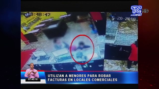 Utilizan a menores para robar facturas en locales comerciales