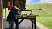 My coach Pavel shooting with sniper gun .50 Caliber #Iowa May 2018 Мой тренер Павел. Снайперская винтовка 50 калибра. Штат Айова.  Май 2018