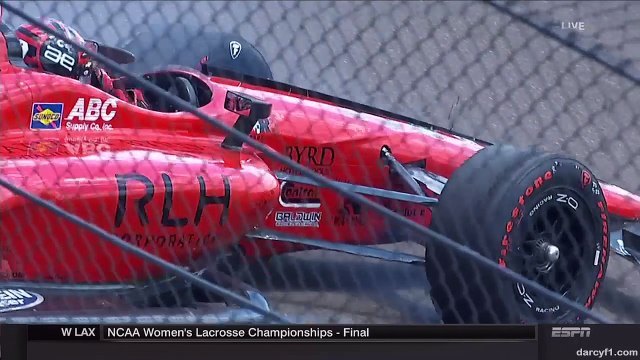 Indy 500 Indianapolis 2018 Sato Crash Davison