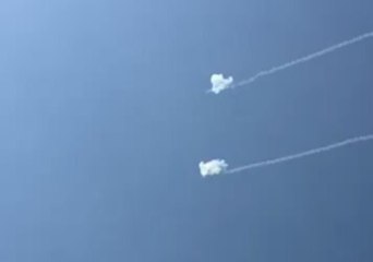 Iron Dome Intercepts Missiles in Skies Over Sderot