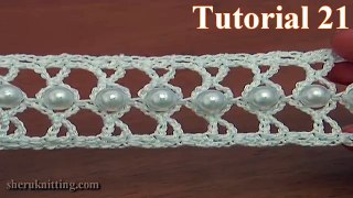 How to Crochet a Beaded Narrow Tape Tutorial 21