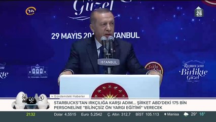 Cumhurbaşkanı Fetih kutlamasında