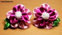 DIY Kanzashi / Резиночки Канзаши (мастер класс)