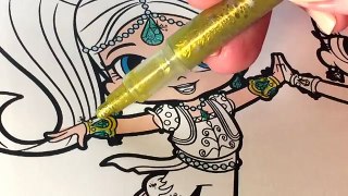 SHIMMER and SHINE Coloring. Wishes Divine!!