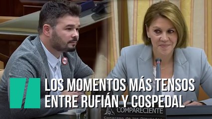 Los momentos más tensos entre Rufián y Cospedal