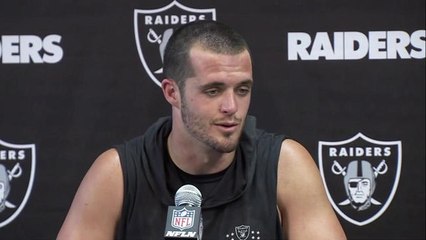 Carr on Gruden: He keeps pushing me 'to get absolutely everything out of me'