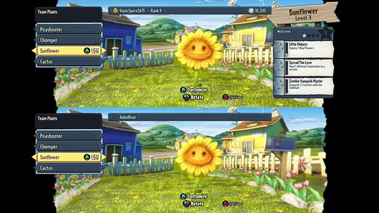 Plants vs. Zombies Garden Warfare - Splitscreen Zomboss Estate Survival Mode - Dad & Ethan (pt. 8)