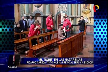 Ricardo Gareca le rezó al Señor de los Milagros antes del Perú vs.Escocia
