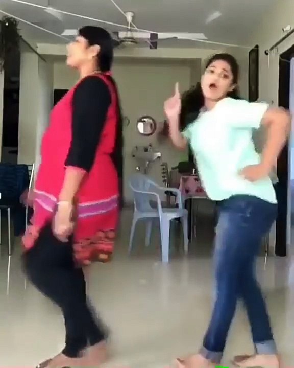 Telangana Pori Folk Dance with her Mom