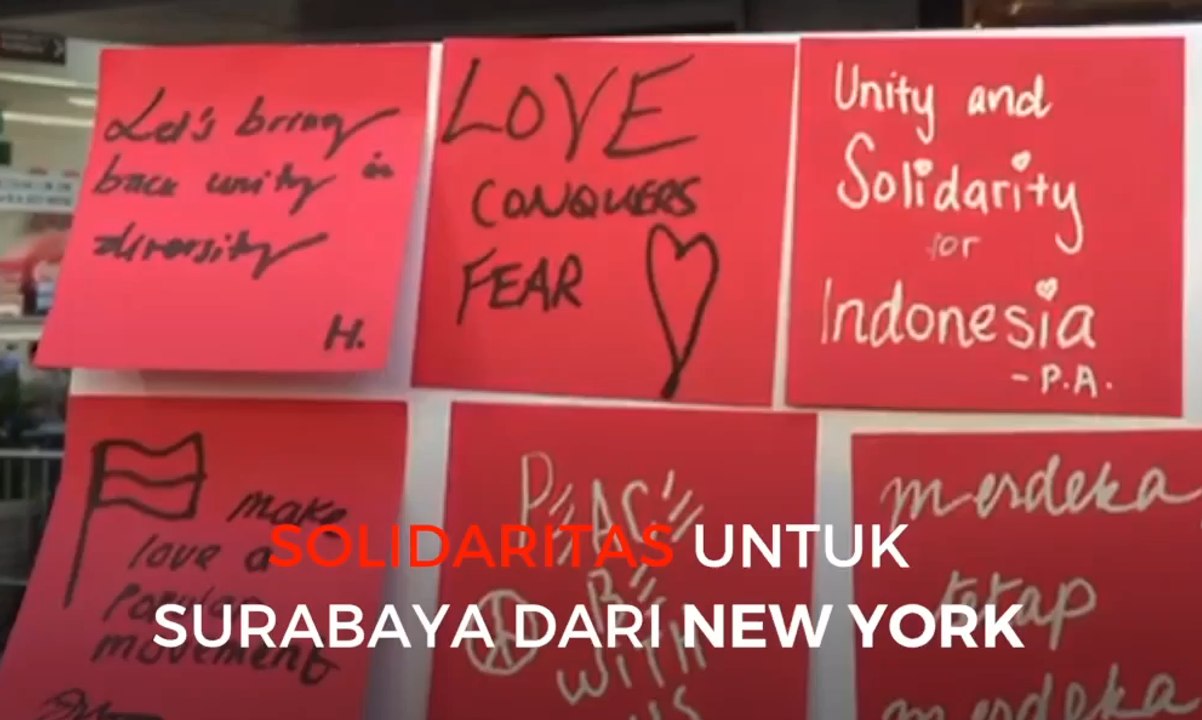 Solidaritas untuk Surabaya dari New York