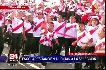 La emoción de ver a Perú en el Mundial también llegó a los colegios