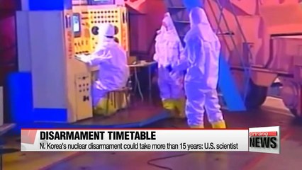 Views differ on how long North Korea's disarmament process could take