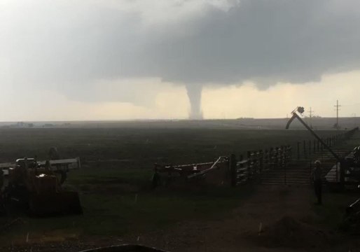 Possible Tornado Seen Near Dodge City, Kansas