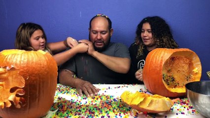 PUMPKIN CARVING CHALLENGE BOYS VS GIRLS
