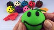 Play Dough Apples Smiley Face With Bird Fish Rabbit Molds Fun and Creative for Kids and Children