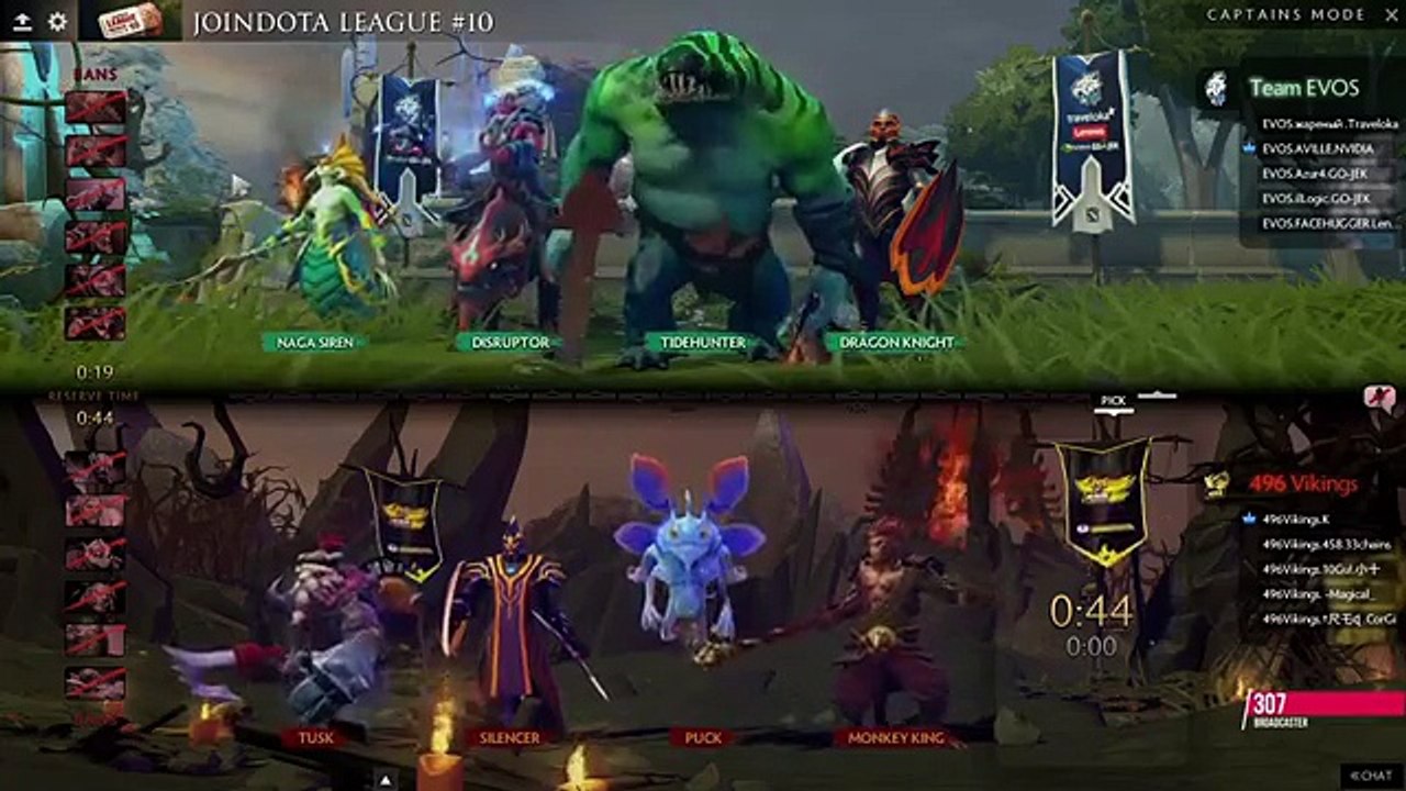 JoinDota League | 496 Vikings -vs- EVOS -bo2 | Caster: DK