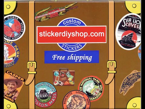 luggage Stickers Skateboard Vintage Laptop Luggage Car Decals Xmas Decor