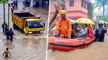 Mangaluru receives heavy rainfall, leaving streets water-logged | Oneindia News