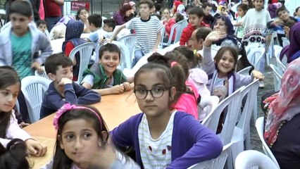 Kağıthaneli çocuklar geleneksel iftar programında bir araya geldi