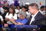 César Acuña presentó a Jaime Salinas como su candidato a la alcaldía de Lima