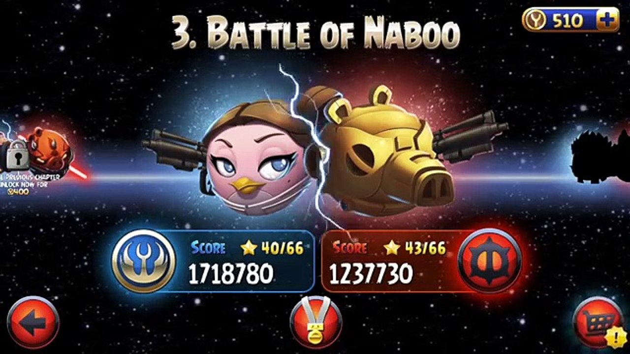 Angry Birds Star Wars 2: P3-BOSS BATTLE FAIL! Battle of Naboo Gameplay
