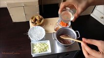 Miniature Cooking: Mini Sotanghon With Chicken Meatballs (cooking mini food) つくね